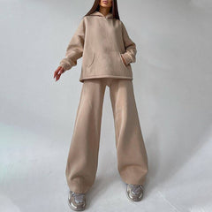JuliaFashion - Two-Piece Pullovers Trousers Sports Set