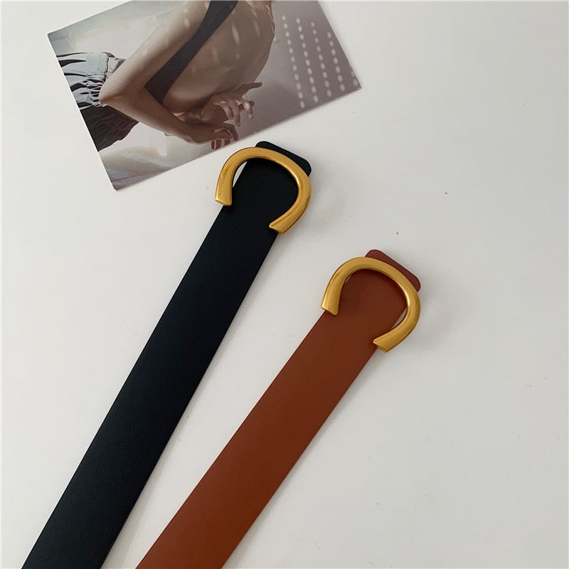 JuliaFashion - 2024 Punk Vintage Big Buckle Belts