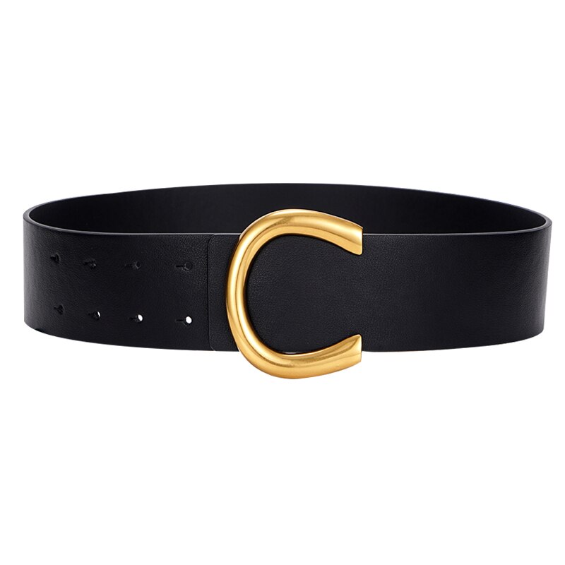 JuliaFashion - 2024 Punk Vintage Big Buckle Belts