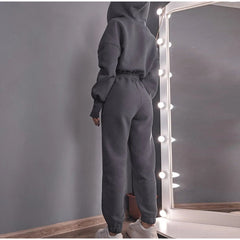 JuliaFashion - 2024 Sports Sweatshirt Two Piece Set