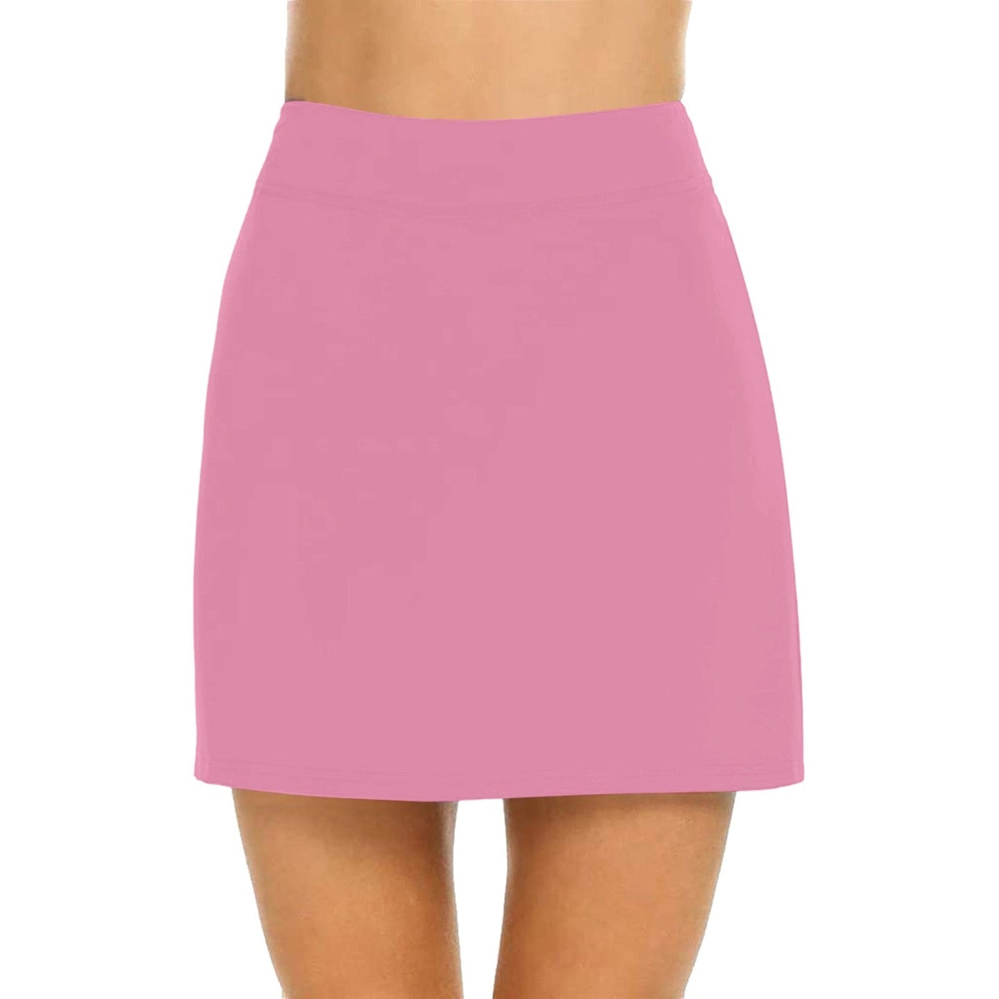JuliaFashion-Breathable Solid Color Yoga Short Skirt