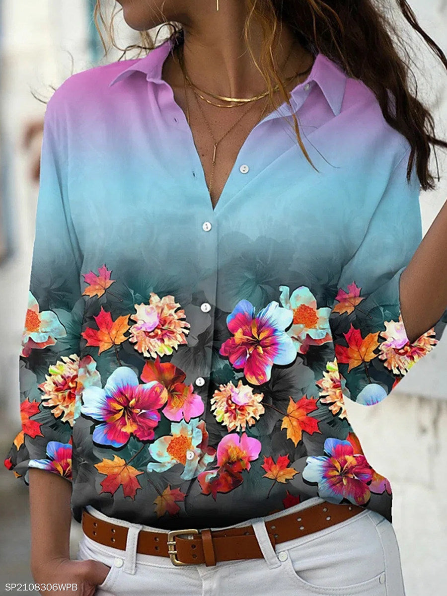JuliaFashion - 2024 Women Loose Long-sleeved Casual All-match Blouse