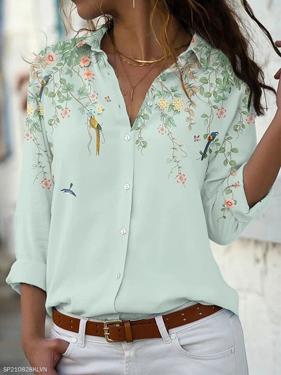 JuliaFashion - 2024 Women Loose Long-sleeved Casual All-match Blouse