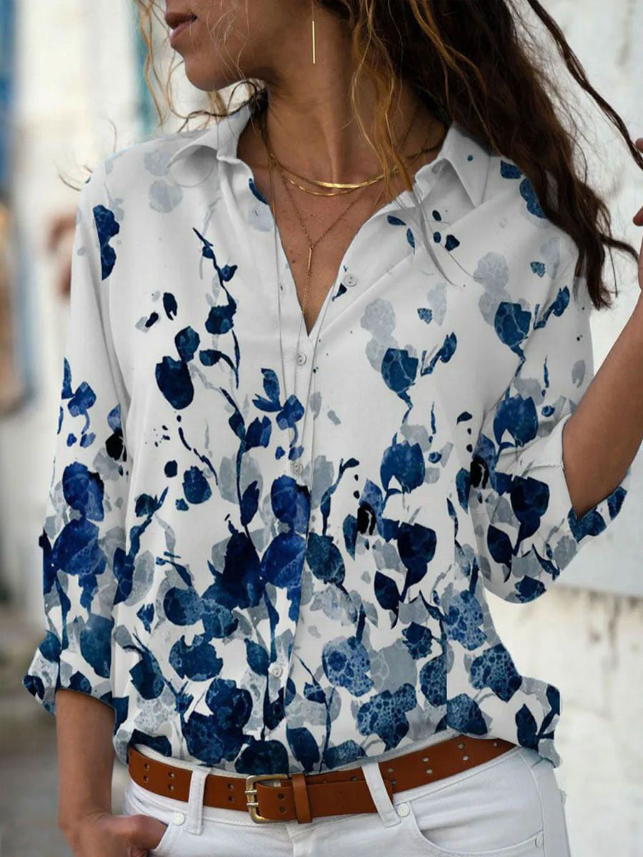 JuliaFashion - 2024 Women Loose Long-sleeved Casual All-match Blouse