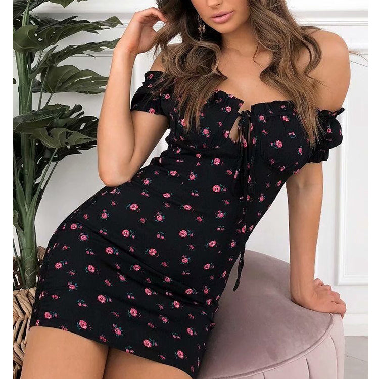 Summer Women Floral Wrap Dress