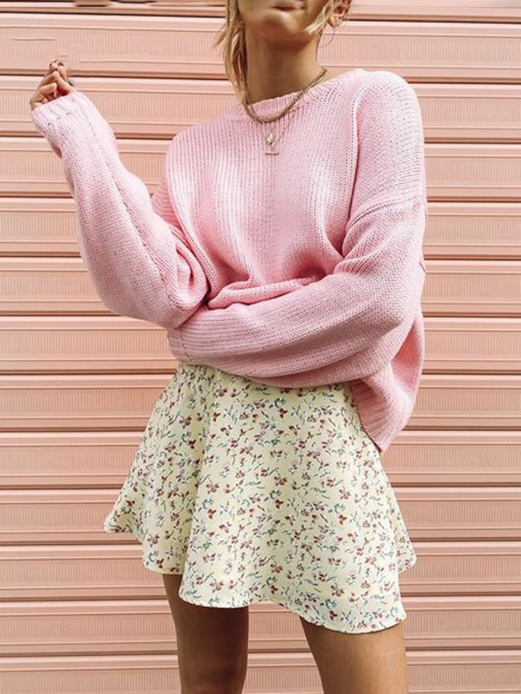 JuliaFashion - JuliaFashion-Boho Floral Print Party Skirt Summer New High Waist Pleated Skirt