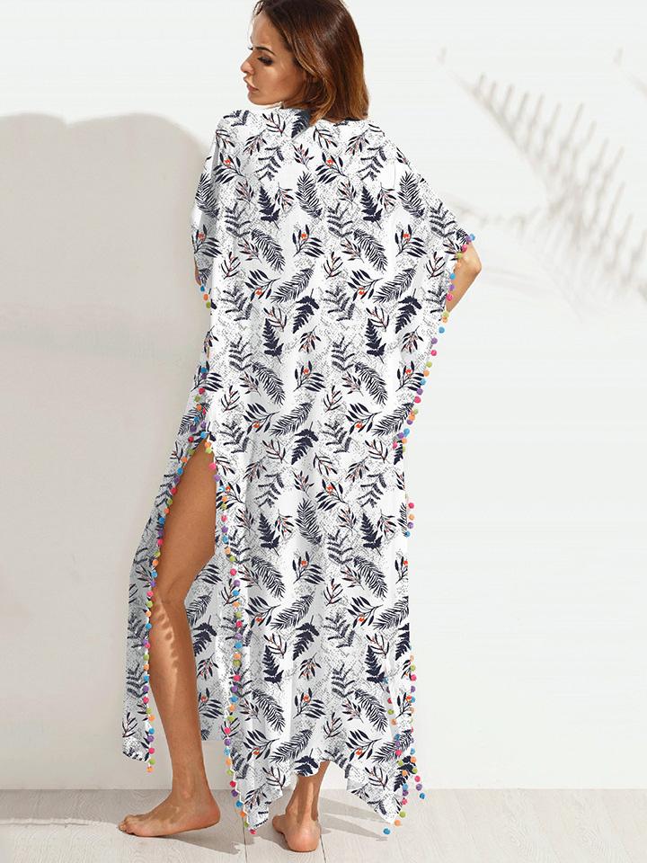 JuliaFashion - 2024 Washed Ashore High Slit Maxi Dress