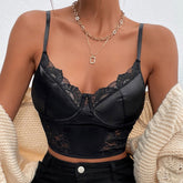 JuliaFashion - Sexy V-Neck Lace Bustier Corset Camis