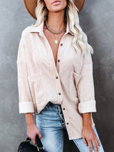 JuliaFashion - 2024 Women Long Sleeve Fashion Solid Pockets Outwear Casual Shirt