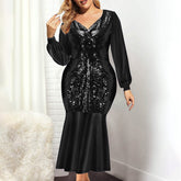 JuliaFashion-Oversized Irregular Hem Maxi Dress