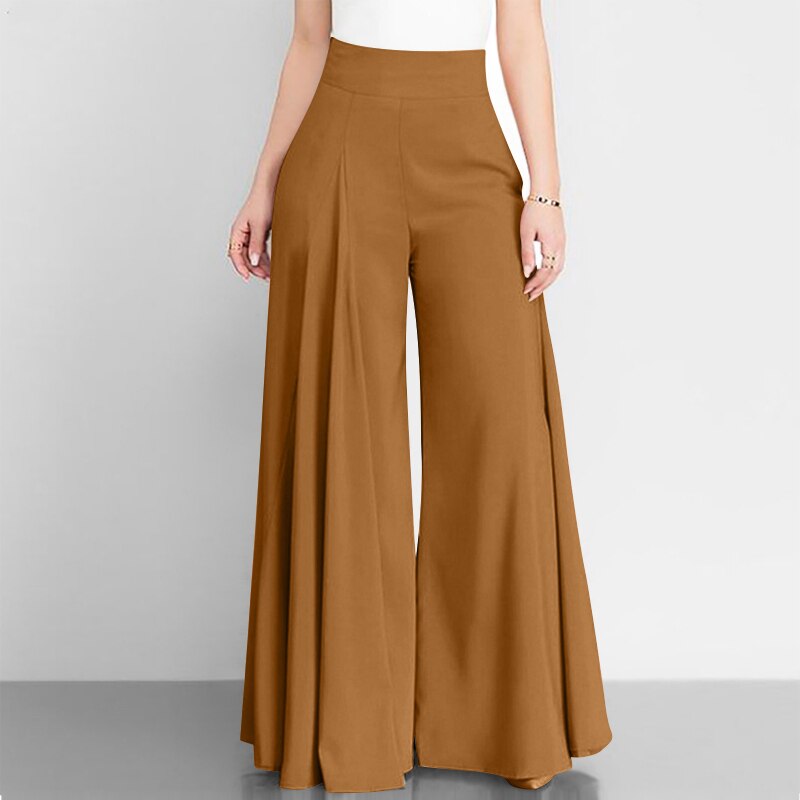 JuliaFashion-Elegant High Waist Wide Leg Pants