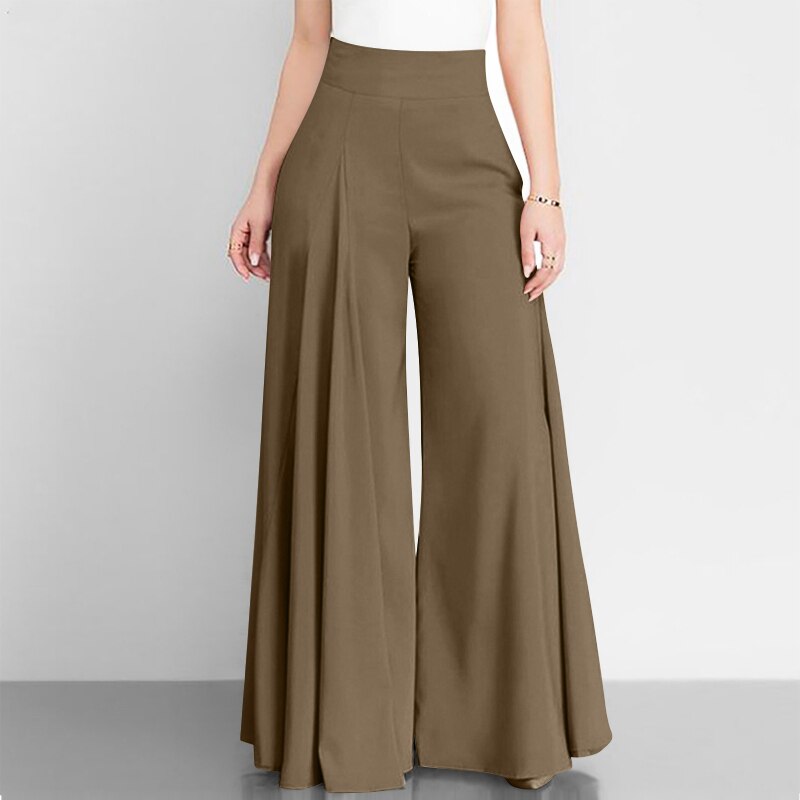 JuliaFashion-Elegant High Waist Wide Leg Pants