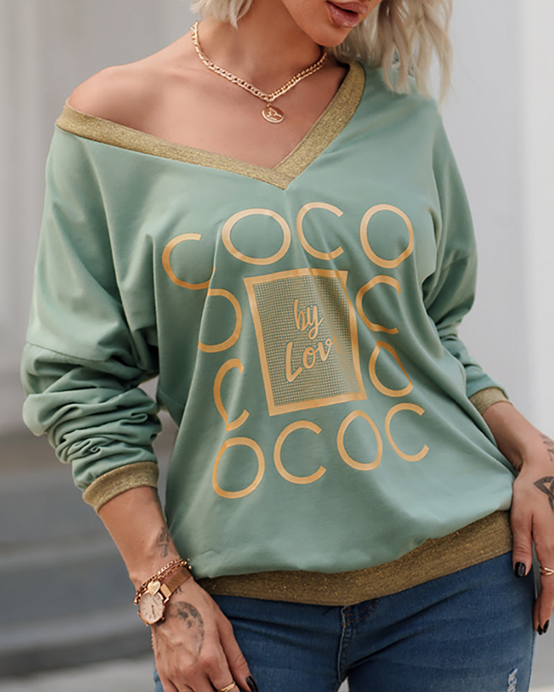 Women Fashion Long Sleeve Casual Tops