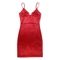 JuliaFashion - 2024 Solid Color Spaghetti Strap Party Club Mini Dresses