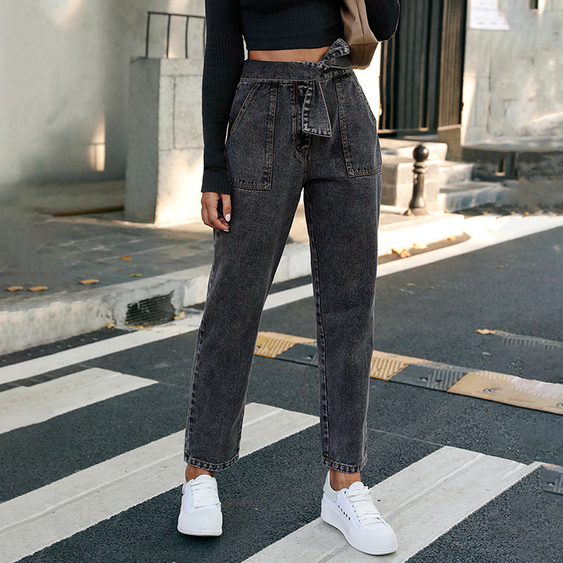 Women's Jeans Straight Leg Denim Jeans
