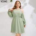 JuliaFashion-Knee Length Party Off Shoulder Vestidos Plaid Dresses