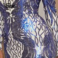 JuliaFashion - 2024 Strapless High Waist Slit Sequin Dress