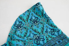 JuliaFashion-Boho Chic Summer Wrap Long Dress