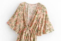 JuliaFashion - women elegant Cut Out Bohemian Mini Dress