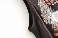 JuliaFashion-Dancing Outlaw Vintage Chic Sleeveless Loose Tank Top