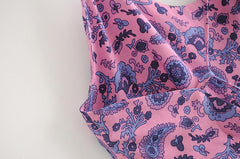 JuliaFashion - Purple Lace Up Backless Maxi Dress