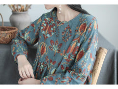 JuliaFashion - Retro Double Layer Midi Dress