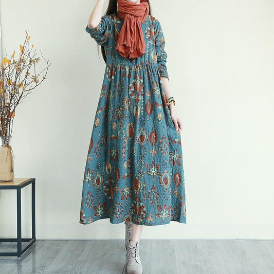 JuliaFashion - Retro Double Layer Midi Dress