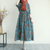 JuliaFashion - Retro Double Layer Midi Dress