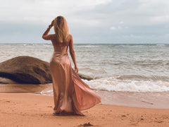 JuliaFashion - Sexy High-Split Maxi Evening Party Dress