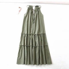 JuliaFashion - Sexy Loose Strap Maxi Boho Dress