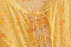 JuliaFashion - 2024 Tropical Florals Summer Mini Dress