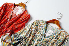 JuliaFashion - women fashion cozy V-Neck Casual Mini Dress