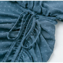 JuliaFashion - Vintage Polka Dot Bodycon Autumn Dress