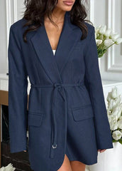 Selene - TailoRed Belted Blazer Dress