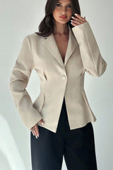 Solid Color Tailored Chic Blazer
