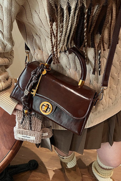 Red Square Mini Bag Handheld Shoulder Crossbody Bag