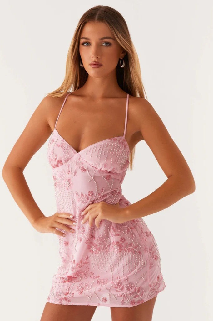 Sequin Backless Bodycon Slip Dress