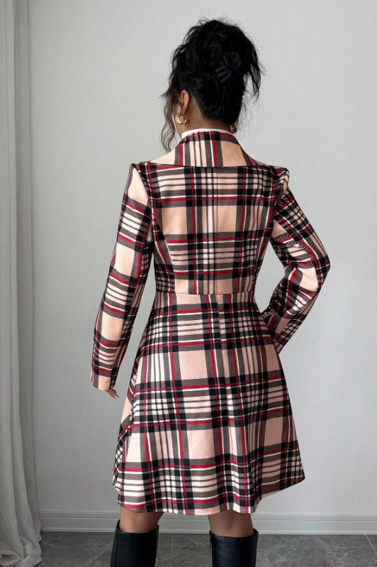 Trendy Print Dual Faced Wool Casual Long Sleeve Christmas Outerwear