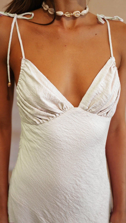 Solid Color Slim fit WaistbDress Elegant Holiday Dress