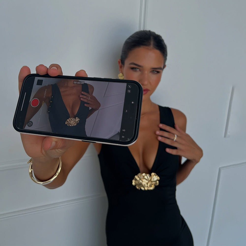 Verona Midi Dress - Black