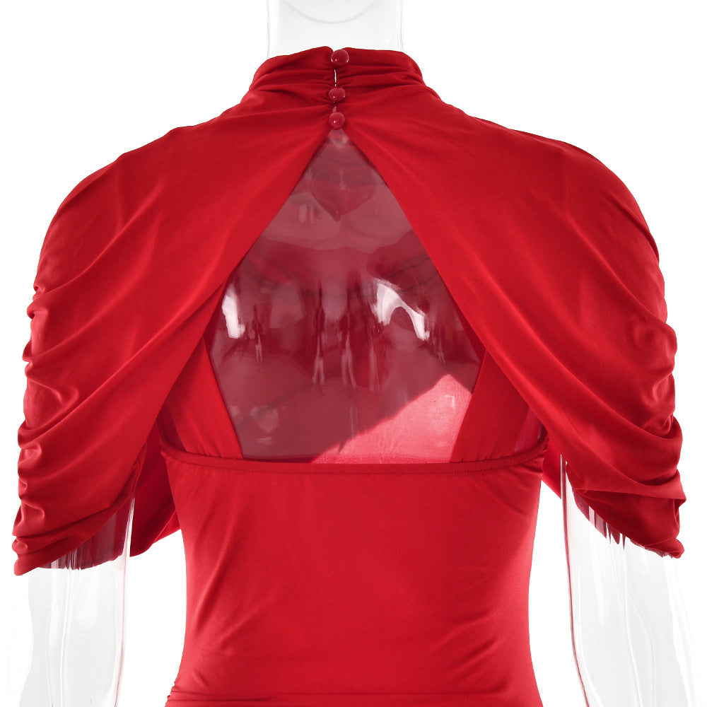 Deardorff Midi Dress - Red