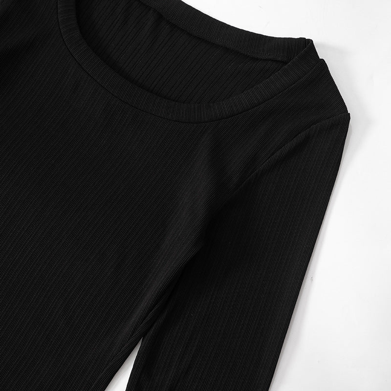 Trent Top With Umbrella Cuff Sleeves - Black