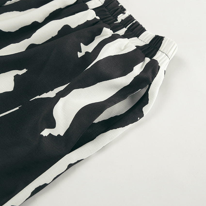 Bold Stripe Coord -  Black