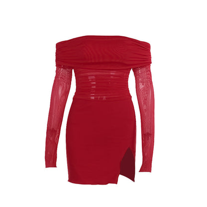 Flame Kissed Dress-Red