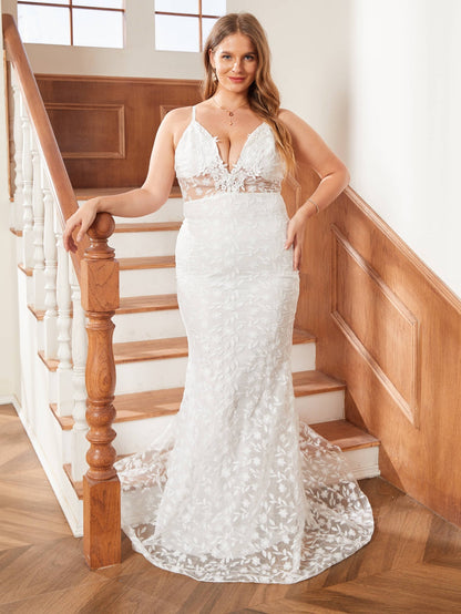 V Neck Strap Formal Dress