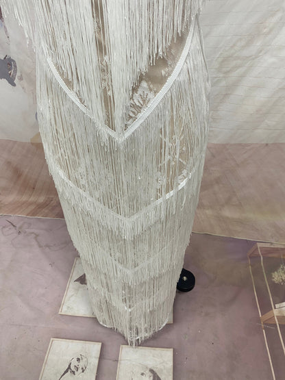 V Neck Sleeveless Dress Slim Fit Maxi Dress