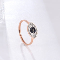 Eye Of God Rose Gold 14K Titanium Steel Rings