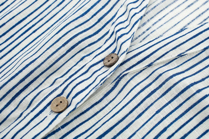 Summer Stripes Romper - Blue