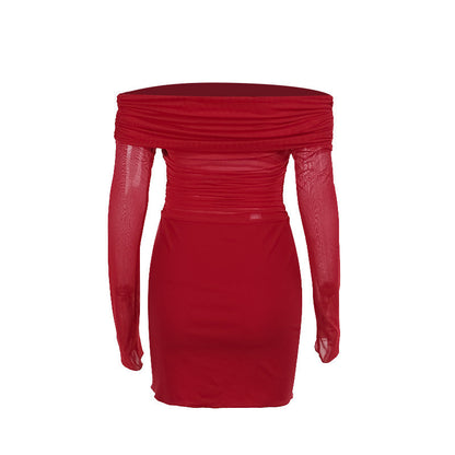 Flame Kissed Dress-Red