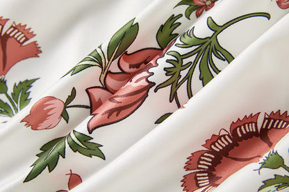 Positioning Print Slim Fit Sling Dress